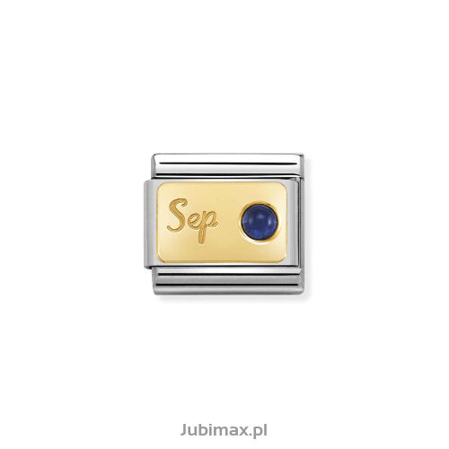 Nomination Link Gold 18K 030519-09 Wrzesień Szafir