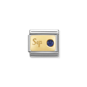 Nomination Link Gold 18K 030519-09 Wrzesień Szafir