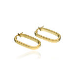 Kolczyki złote pr.585 owalne