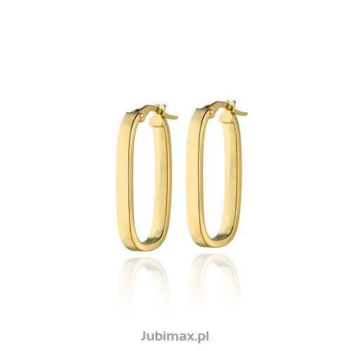 Kolczyki złote pr.585 owalne