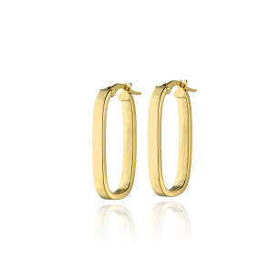 Kolczyki złote pr.585 owalne