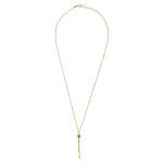 Naszyjnik złoty pr.585 kulka z chwostem 45cm