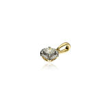 Zawieszka z brylantami 0,26ct żółte złoto