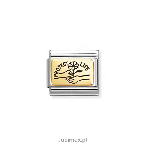 Nomination Link Gold 18K 030166-66 Ochrona życia