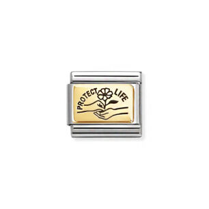 Nomination Link Gold 18K 030166-66 Ochrona życia