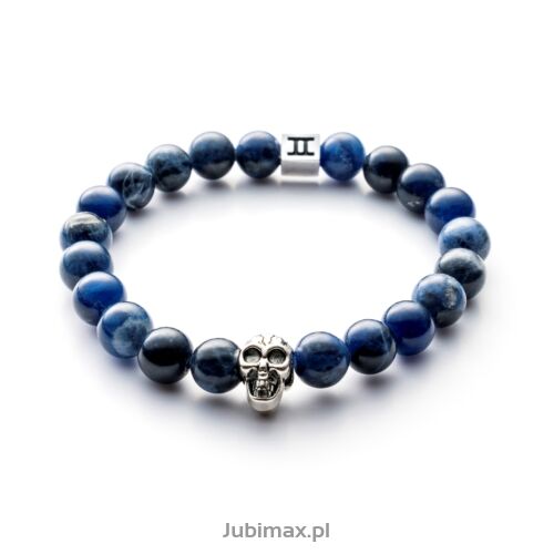 Bransoletka GEMINI C2S Classic Skull Blue