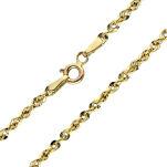 Łańcuszek złoty pr.585 irydia 45cm