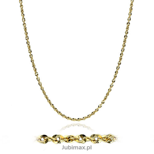 Łańcuszek złoty pr.585 irydia 45cm