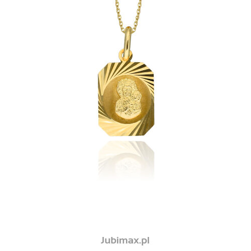 Medalik złoty pr.585 Matka Boska