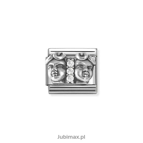 Nomination Link Silver 925 330326-03 Bliźnięta