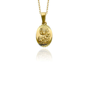 Medalik złoty pr.585 Matka Boska