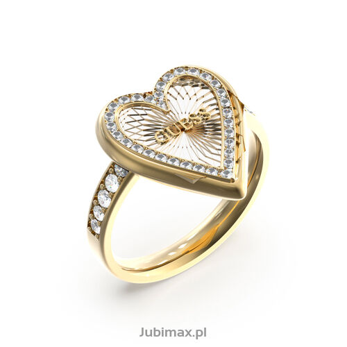 Pierścionek Guess UBR03243JWYGRH-54 Love Me Tender