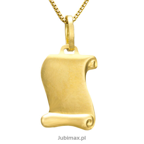 Zawieszka złota pr.585 papirus