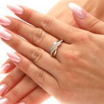 Pierścionek złoty pr.375 z cyrkoniami r18 - 3