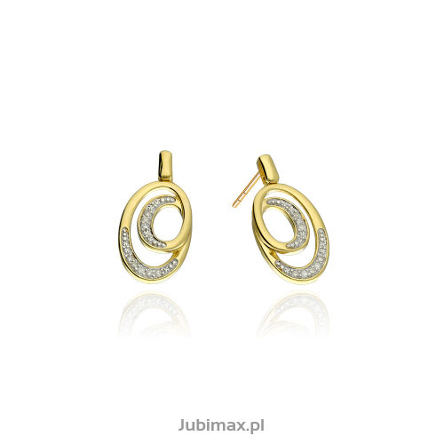 Kolczyki z brylantami 0,07ct