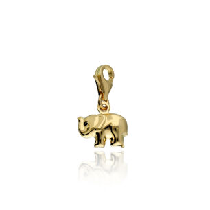 Zawieszka złota pr.585 charms wiszący słoń