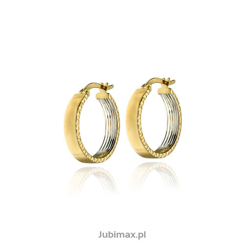 Kolczyki złote pr.585 kółka