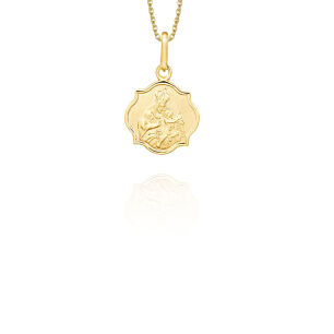 Medalik złoty pr.585 Matka Boska