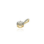 Zawieszka z brylantami 0,12ct żółte złoto