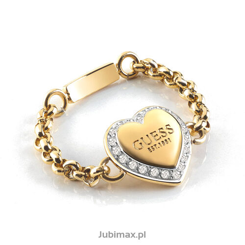 Pierścionek Guess UBR01429JWYG54 Fine Heart