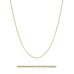 Łańcuszek złoty pr.375 spiga diamentowana 45cm