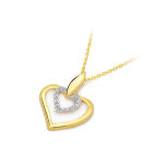 Zawieszka z brylantami S16 0,06ct żółte złoto