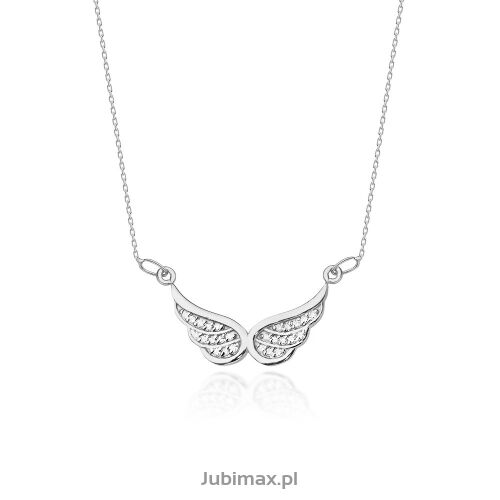 Naszyjnik z brylantami C02 0,12ct białe złoto