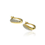 Kolczyki złote pr.375 z cyrkoniami