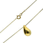 Naszyjnik złoty pr.585 kropla 45cm