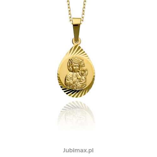 Medalik złoty pr.585 Matka Boska