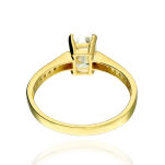 Pierścionek złoty pr.375 z cyrkoniami r14