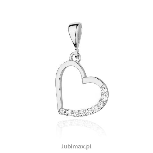 Zawieszka z brylantami S18 0,13ct białe złoto