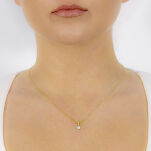 Zawieszka z brylantami 0,09ct żółte złoto - 3