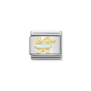 Nomination Link Gold 18K 030272-61 Niebieski wózek dziecięcy