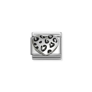 Nomination Link Silver 925 330204-48 Serce panterka