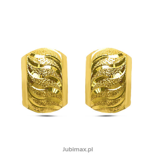 Kolczyki złote pr.585 diamentowane