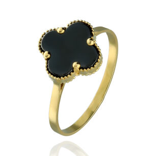 Pierścionek złoty pr.333 koniczyna r18