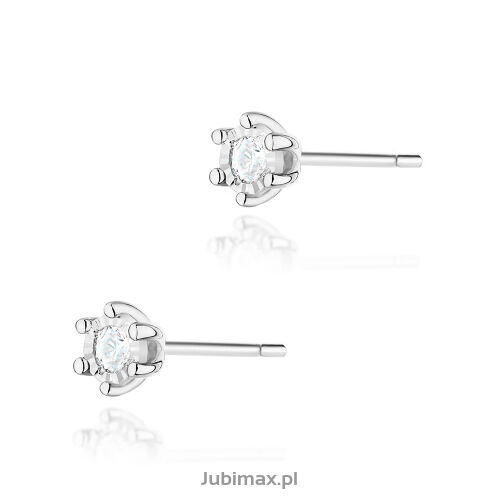 Kolczyki z brylantami K0222 0,16ct białe złoto