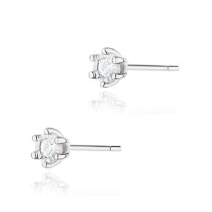 Kolczyki z brylantami K0222 0,16ct białe złoto