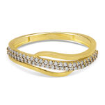 Pierścionek złoty pr.333 z cyrkoniami r16