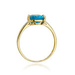 Pierścionek z topazem W038 2,40ct żółte złoto r15