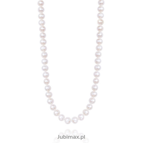 Naszyjnik złoty pr.585 z perłami 45cm