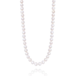 Naszyjnik złoty pr.585 z perłami 45cm