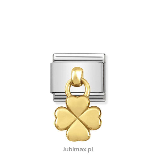 Nomination Link Gold 18K 031800-02 Koniczyna wisząca