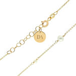 Naszyjnik złoty pr.585 Dallacqua z perłami 45cm