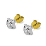 Kolczyki z brylantem 0,10ct