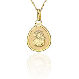 Medalik złoty pr.333 Matka Boska