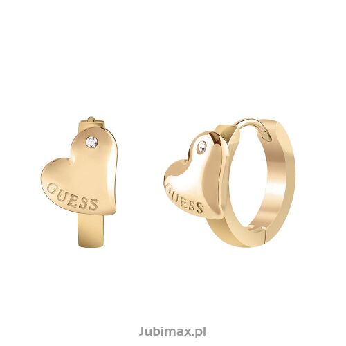 Kolczyki Guess UBE02304JWYGT-U Fluid Hearts