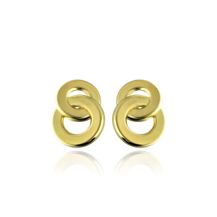 Kolczyki złote pr.585 kółka podwójne