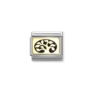 Nomination Link Gold 18K 030166-35 Drzewo życia